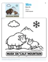 Beautiful Coloring Pages Musk Ox - Letter M Coloring Page