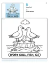Color By Letter Ivory Gull - Letter I Coloring Page