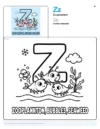 Coloring Book Online Zooplankton - Letter Z Coloring Page