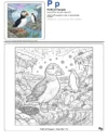 Coloring Games For Kids Puffin - Letter P Coloring Page
