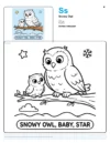 Coloring Games Online Snowy Owl - Letter S Coloring Page