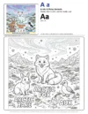 Coloring Pages Arctic Fox - Letter A Coloring Page