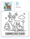 Coloring Pages Easy Caribou - Letter C Coloring Page