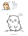 Coloring Pages For Boys Lemming - Letter L Coloring Page