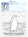 Coloring Pages For Kids To Print Emperor Penguin - Letter E Coloring Page