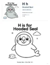Coloring Pages Of Cute Seals - Letter H Coloring Page