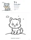 Coloring Pages Of Wolfs - Letter T Coloring Page