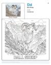 Coloring Pages Online Dall Sheep - Letter D Coloring Page