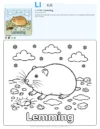 Coloring Sheet Lemming - Letter L Coloring Page