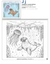 Colouring Pages For Girls Jellyfish - Letter J Coloring Page