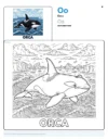 Detailed Coloring Pages Orca - Letter O Coloring Page