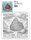 Educational Coloring Pages Queen Eider - Letter Q Coloring Page