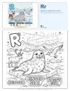 Free Alphabet Coloring Pages Ringed Seal - Letter R Coloring Page