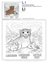 Free Coloring Page Leopard Seal - Letter L Coloring Page