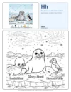 Free Printable Coloring Pages For Girls Harp Seal - Letter H Coloring Page