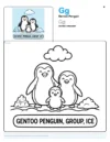Online Coloring For Adults Gentoo Penguin - Letter G Coloring Page