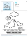 Seals Pictures To Color - Letter R Coloring Page