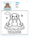 Walrus Coloring Pages - Letter W Coloring Page