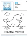 Whale Coloring Pages - Letter B Coloring Page