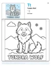 Wolf Coloring Pages - Letter T Coloring Page