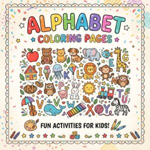 Alphabet coloring page