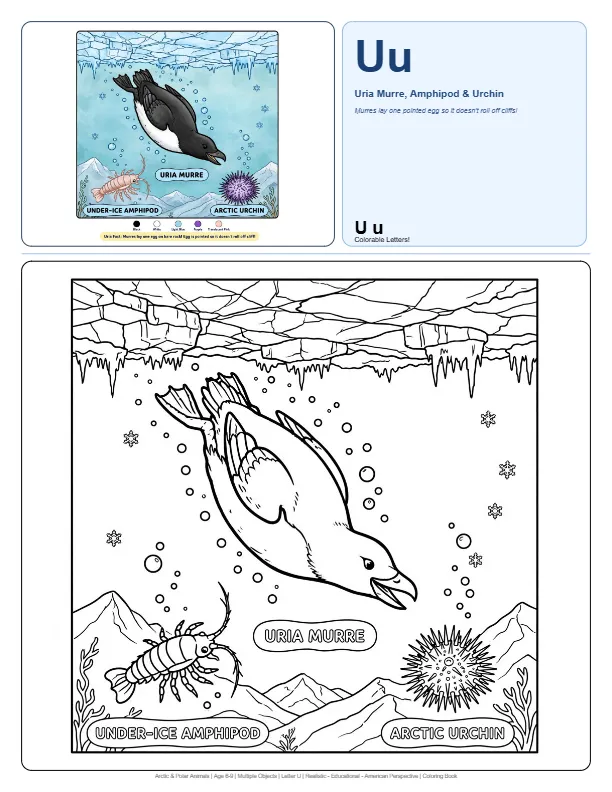 Free Printable Hard Coloring Pages For Adults Uria – Letter U Coloring Page