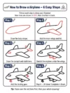 airplane drawing how to draw step by step
