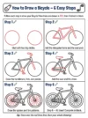 bicycle drawing how to draw step by step