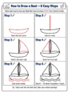 boat drawing how to draw step by step