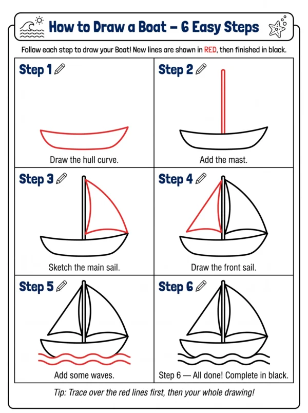 boat drawing how to draw step by step boat drawing how to draw step by step