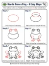 cute frog drawing how to draw step by step