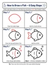 fish drawing how to draw step by step