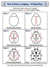 ladybug drawing cute animal drawing
