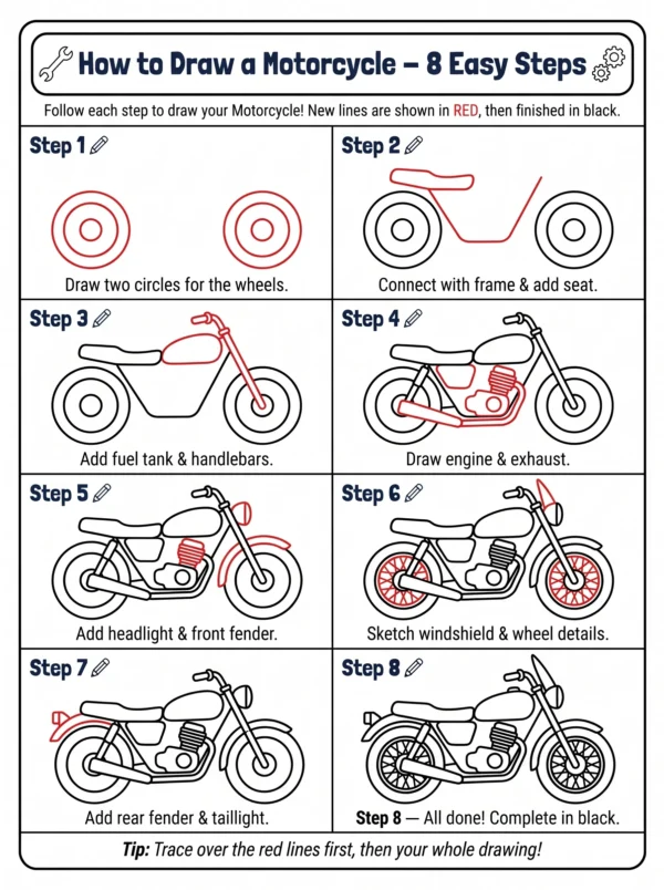 motorcycle drawing how to draw step by step motorcycle drawing how to draw step by step