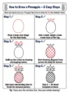 pineapple drawing cute pictures to draw