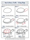 turtle drawing cute animal drawing